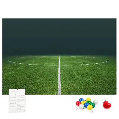 Tablă de plută în formă de teren de fotbal