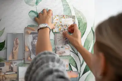 Tablă de plută cu imprimeu frunze acuarelă