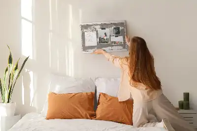 Panou din plută Hartă a lumii maro