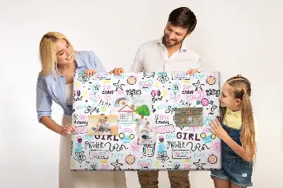 Panou din plută cu model mâzgălituri