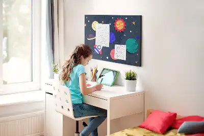 Panou din plută pentru copii model Cosmos