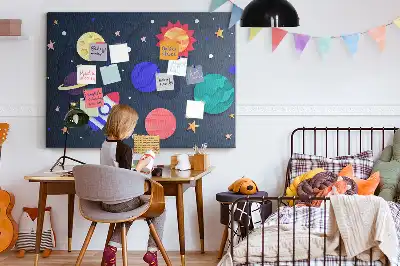 Panou din plută pentru copii model Cosmos