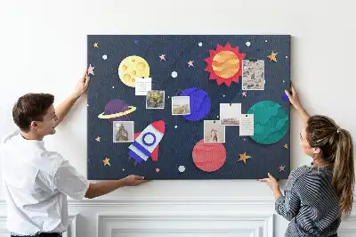 Panou din plută pentru copii model Cosmos