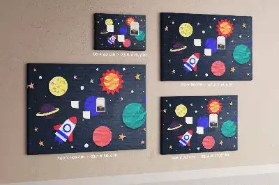 Panou din plută pentru copii model Cosmos