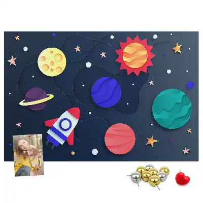 Panou din plută pentru copii model Cosmos