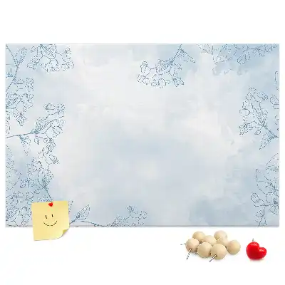 Panou din plută cu imprimeu schiță plante