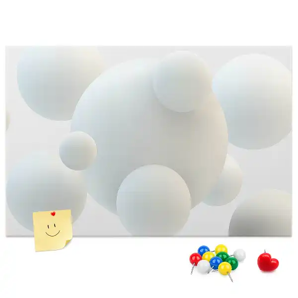 Tablou din plută cu design abstract cu mingi