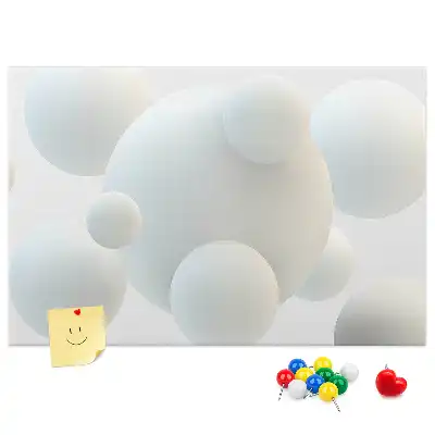 Tablou din plută cu design abstract cu mingi