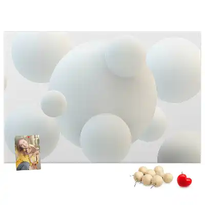 Tablou din plută cu design abstract cu mingi