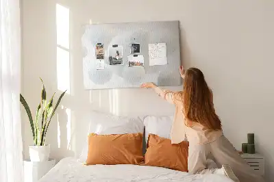 Tablou din plută cu design abstract cu mingi