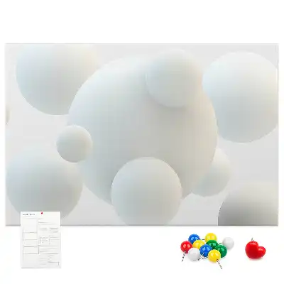 Tablou din plută cu design abstract cu mingi