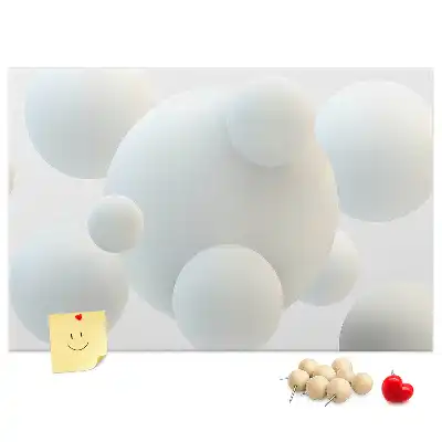 Tablou din plută cu design abstract cu mingi