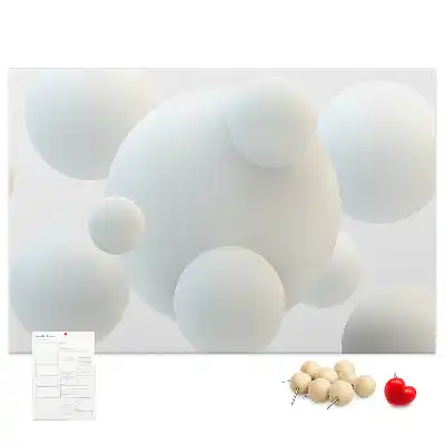 Tablou din plută cu design abstract cu mingi