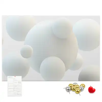 Tablou din plută cu design abstract cu mingi