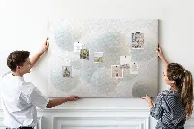 Tablou din plută cu design abstract cu mingi