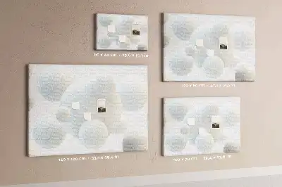 Tablou din plută cu design abstract cu mingi