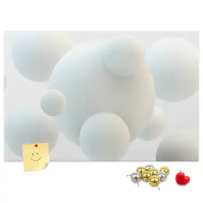 Tablou din plută cu design abstract cu mingi