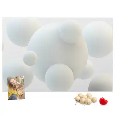 Tablou din plută cu design abstract cu mingi