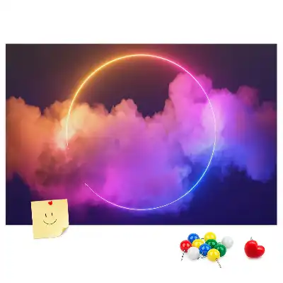 Panou din plută 3D cu model abstract fum