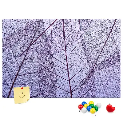 Tablă de plută cu design frunze