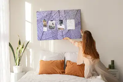 Tablă de plută cu design frunze