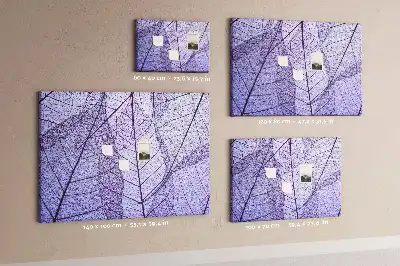 Tablă de plută cu design frunze