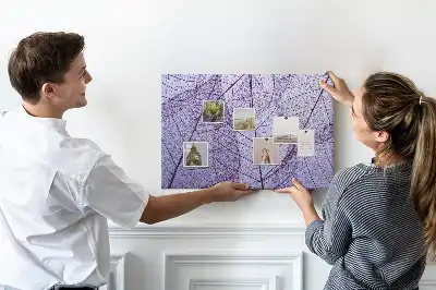 Tablă de plută cu design frunze
