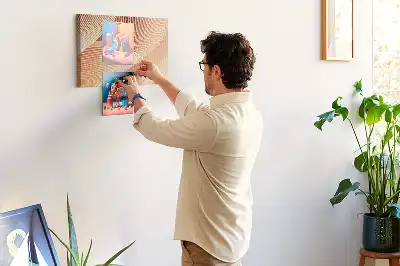 Tablou din plută cu model abstract sub formă de valuri