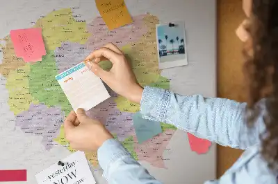 Panou din plută cu harta Poloniei