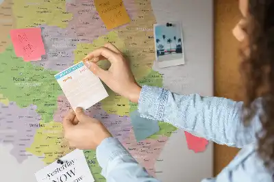 Panou din plută cu harta Poloniei