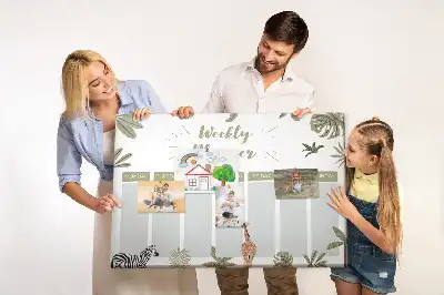 Panou din plută Safari planificator săptămânal
