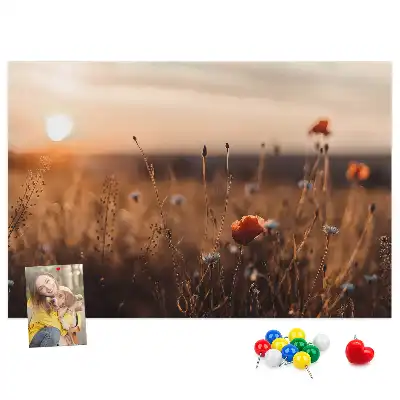 Tabla de pluta Câmp răsărit de soare