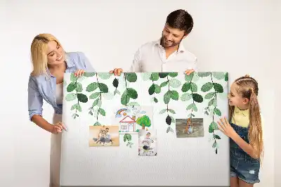 Panou din plută cu design de perete cu frunze