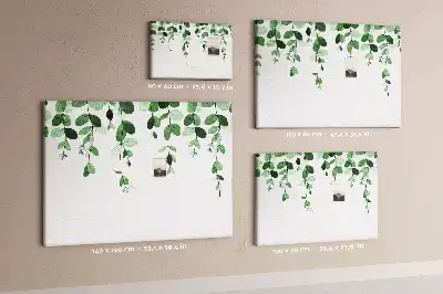 Panou din plută cu design de perete cu frunze
