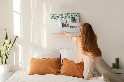 Panou din plută cu design de perete cu frunze