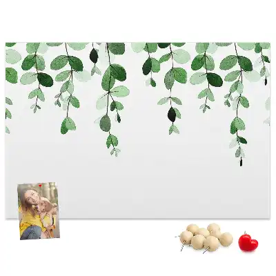 Panou din plută cu design de perete cu frunze