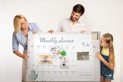 Panou din plută pentru planificarea lunară
