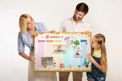 Tablă de plută pentru orar școlar