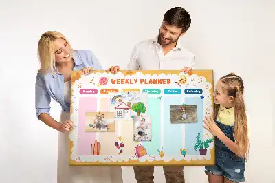 Tablă de plută pentru orar școlar