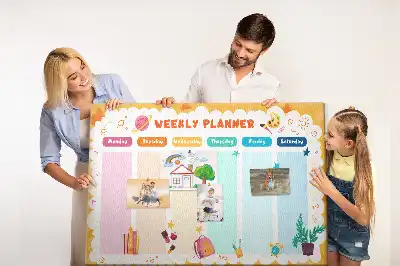 Tablă de plută pentru orar școlar