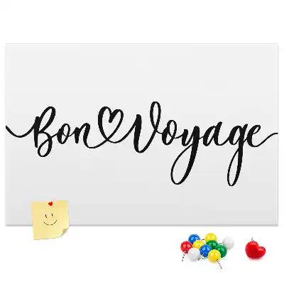 Tablă din plută cu inscripția Bon voyage