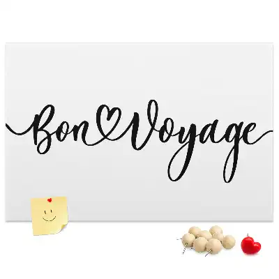 Tablă din plută cu inscripția Bon voyage