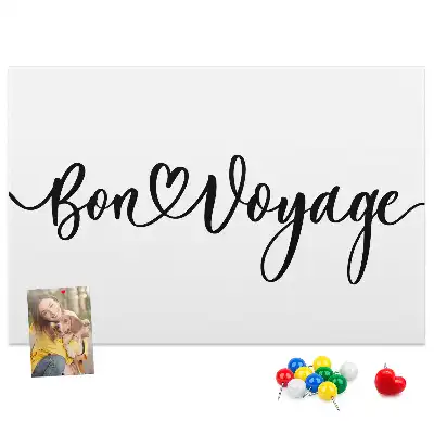Tablă din plută cu inscripția Bon voyage