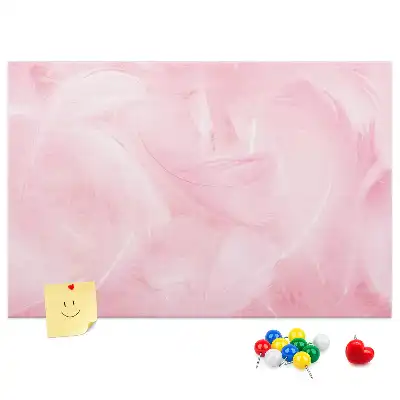 Panou din plută cu motiv abstract cu pene