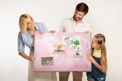 Panou din plută cu motiv abstract cu pene