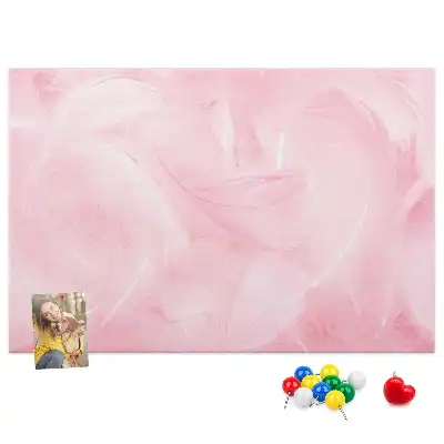 Panou din plută cu motiv abstract cu pene