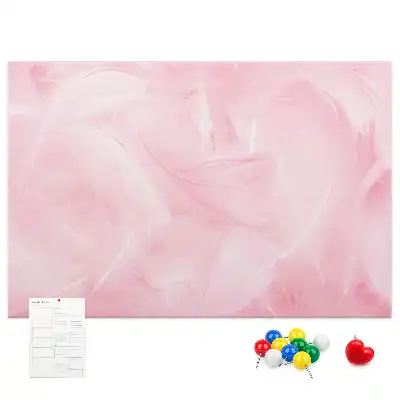Panou din plută cu motiv abstract cu pene
