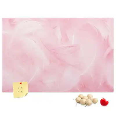 Panou din plută cu motiv abstract cu pene