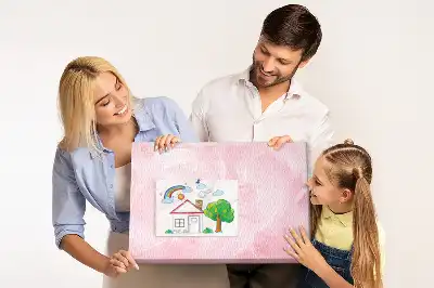 Panou din plută cu motiv abstract cu pene