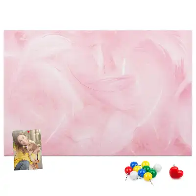Panou din plută cu motiv abstract cu pene